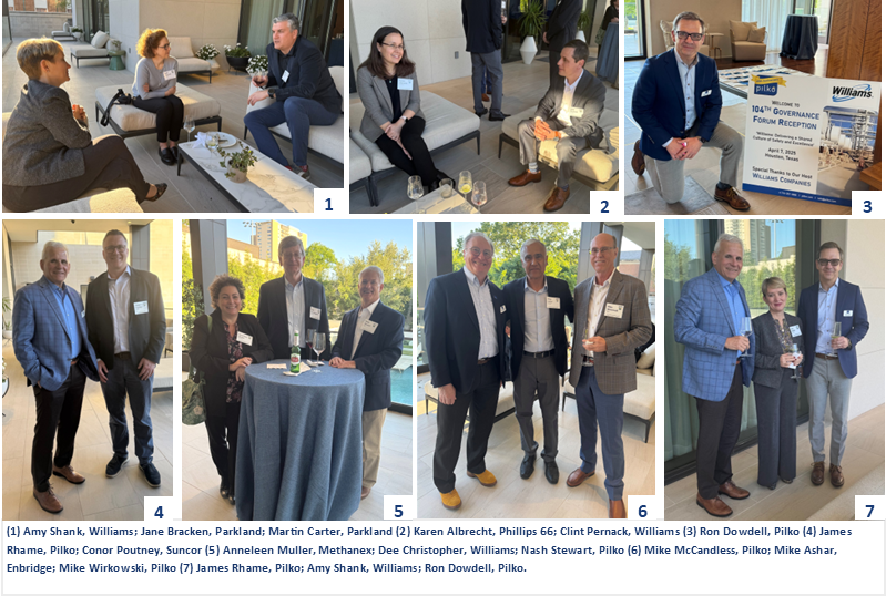 PilkoTweet's tweet photo. Special thanks to @WilliamsUpdates for hosting Pilko’s recent Governance Forum reception in Houston. The Governance Forum offers executives a platform to share and explore best practices in leadership, culture, and competency to drive stronger safety and reliability outcomes. https://t.co/XSDGFZPrKe