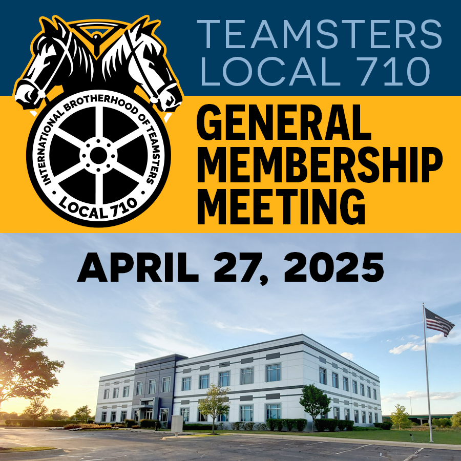 710 STRONG: Stay involved in YOUR local! 💪

Our next General Membership Meeting is:
🗓️ Sunday, April 27, 2025
🕚 11:00am CT
📍 At the Hall or via Zoom!

Virtual attendees, register here: bit.ly/710Apr25