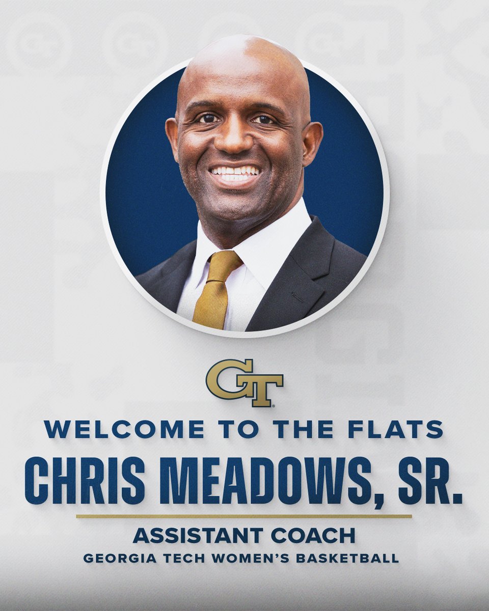 Welcome to the Georgia Tech family, <a href="/CoachFrese/">Marsha Frese</a> and <a href="/CoChrisD1/">Chris Meadows 🔝</a>! 

Excited to have you on The Flats. #StingEm

📰: buzz.gt/wbbasst25