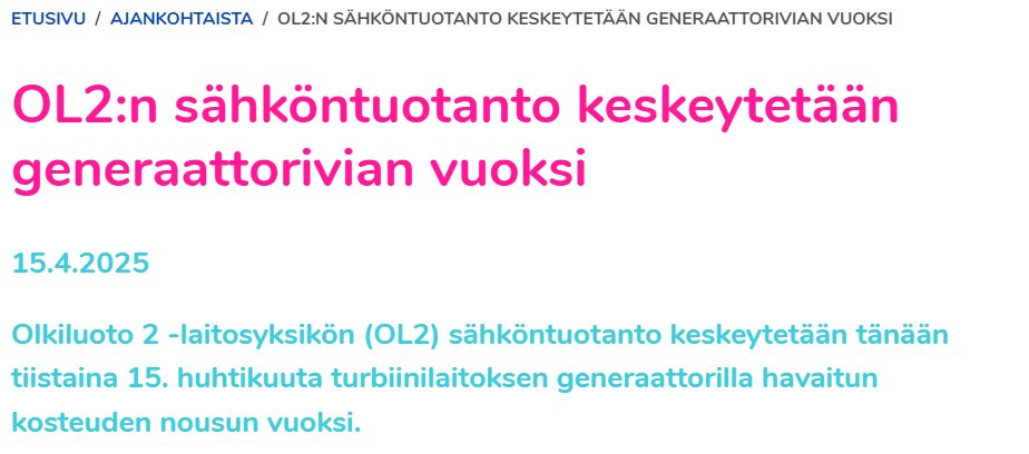 navalarchitect3's tweet photo. Johan tätä rasahtamattomuuden aikaa kestikin hetken!
Veikkauksia päivän huipuista torstaina?
Aloitan: 80 c/kWh.
#sähkö #ydinvoima #OL2 https://t.co/sPpojDvUCB