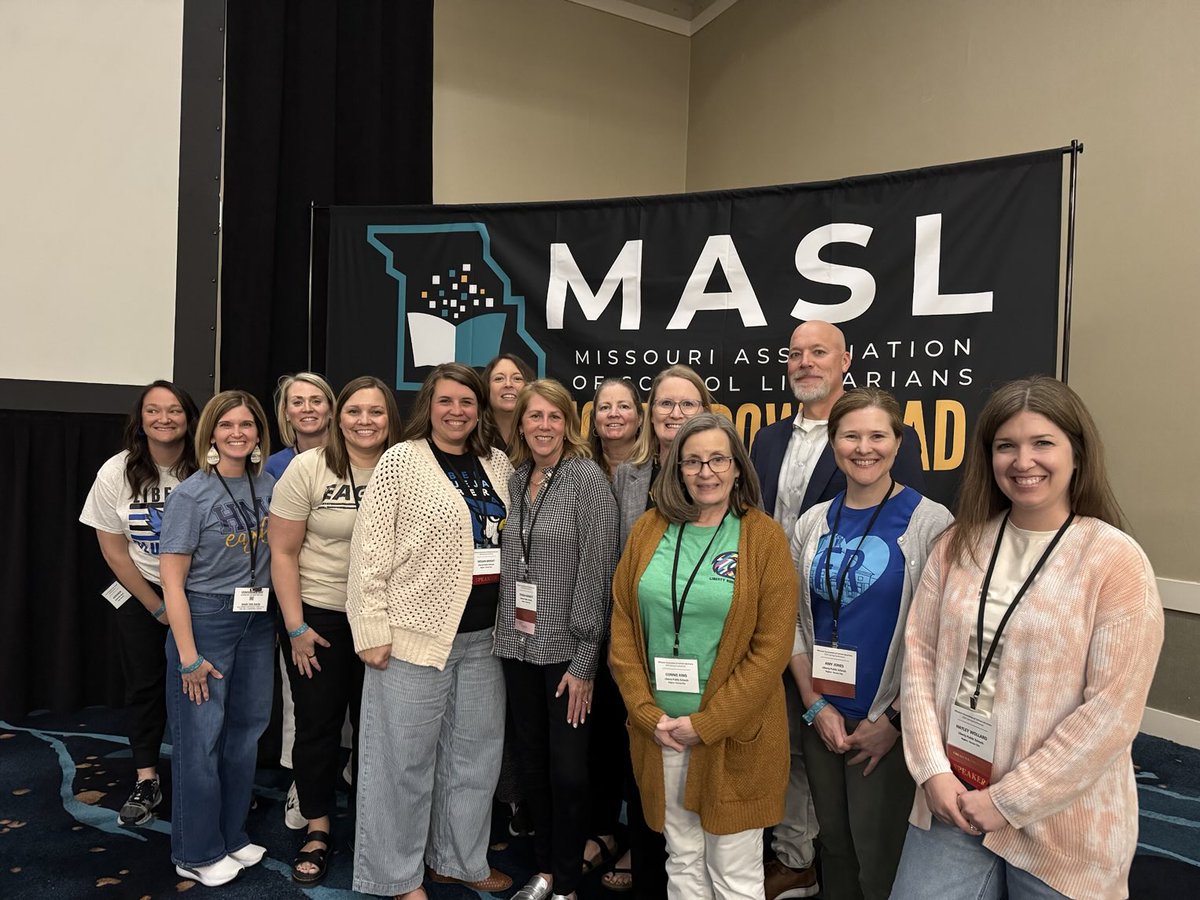 Proud to be with ⁦<a href="/LIBERTYSCHOOLS/">LPS53</a>⁩ Librarians at MASL.
