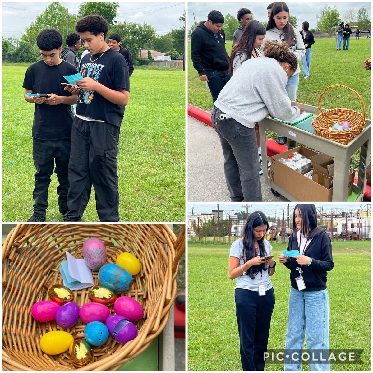 Divina Browne, Ed. D. (@thebrowne_math) on Twitter photo What a perfect weather for STAAR Egg hunt! <a href="/Mac_9th/">MacArthur 9th Grade</a> students solve Alg1STAAR Qs inside Easter eggs! <a href="/AldineISD/">Aldine ISD</a> <a href="/STARS_902/">Tracy Mansfield</a> <a href="/DrFavy/">DrFavyCantu</a> <a href="/DrLindseyWise/">Lindsey Wise, Ed.D.</a> 2x the points if they get the golden eggs! What a perfect weather for STAAR Egg hunt! <a href="/Mac_9th/">MacArthur 9th Grade</a> students solve Alg1STAAR Qs inside Easter eggs! <a href="/AldineISD/">Aldine ISD</a> <a href="/STARS_902/">Tracy Mansfield</a> <a href="/DrFavy/">DrFavyCantu</a> <a href="/DrLindseyWise/">Lindsey Wise, Ed.D.</a> 2x the points if they get the golden eggs!