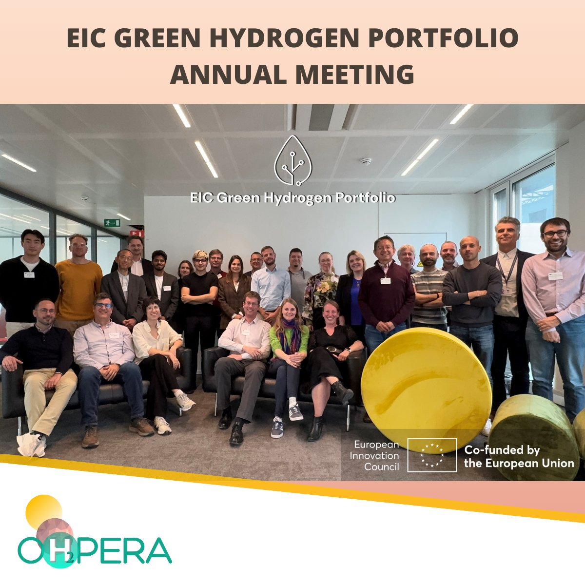 💼At the end of March, OHPERA wrapped up an exciting week of events with the #EIC Green Hydrogen Challenge Portfolio meeting and the EIC–SUNERGY Roadmapping Event, both dedicated to advancing the future of green hydrogen and renewable fuels.

Read more 👉ohpera.eu/ohperas-insigh…