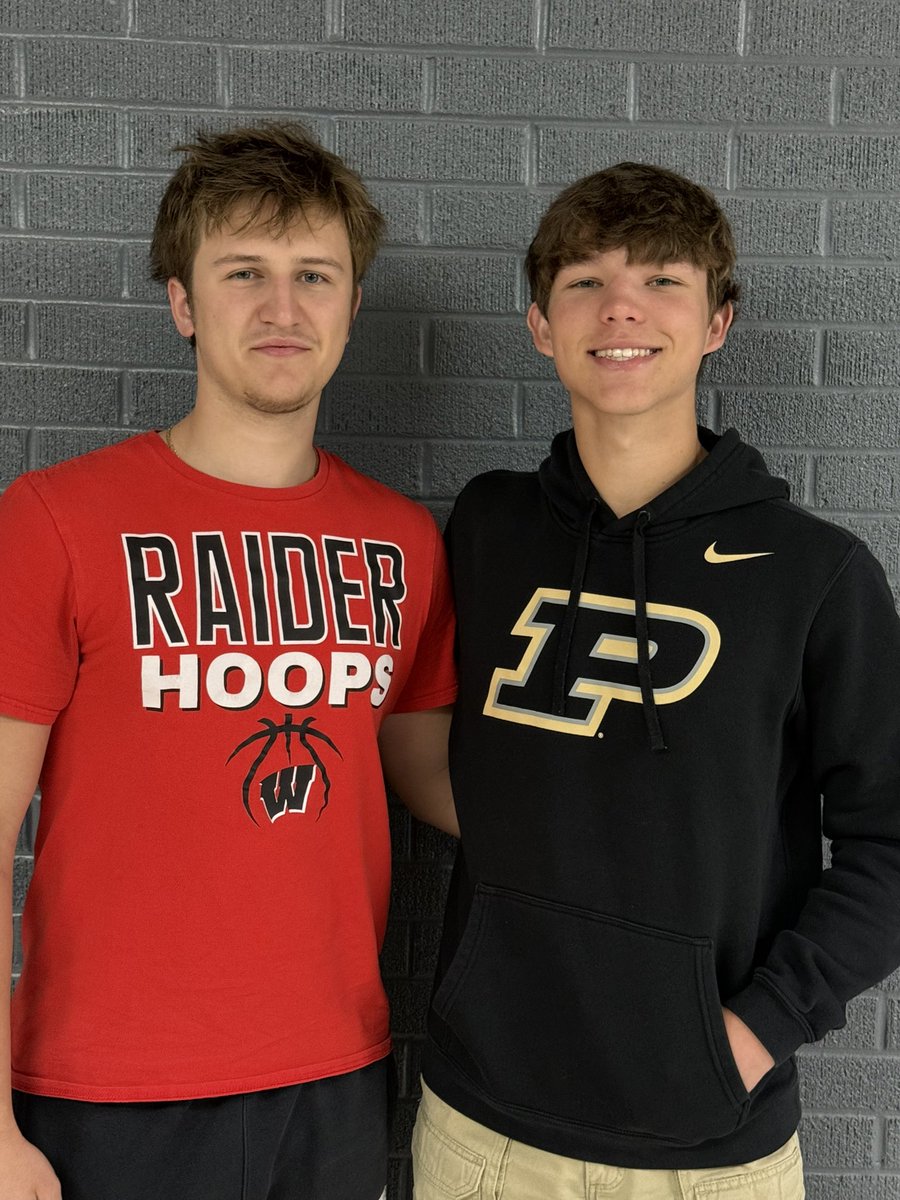The 18th Annual Rob Hendricks $1000 Memorial Scholarship was awarded on Sunday to Wapahani Seniors Nate Luce &amp; Logan Wulff. 2 good guys. Nice award - $18,000 raised by my family and given through the years to WHS Seniors! Very proud of the BB Program, this Scholarship, and Drake.