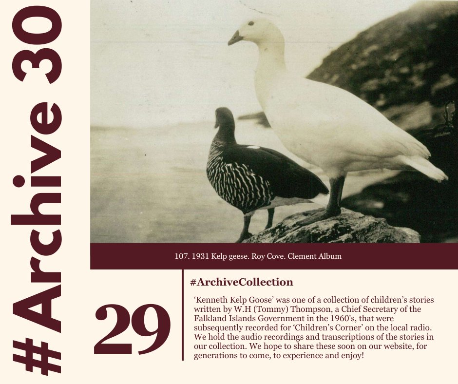 #Archive30 Day 29- #ArchiveCollection

<a href="/FalklandsGov/">Falkland Islands Gov</a> <a href="/ARAScot/">ARA Scotland</a>