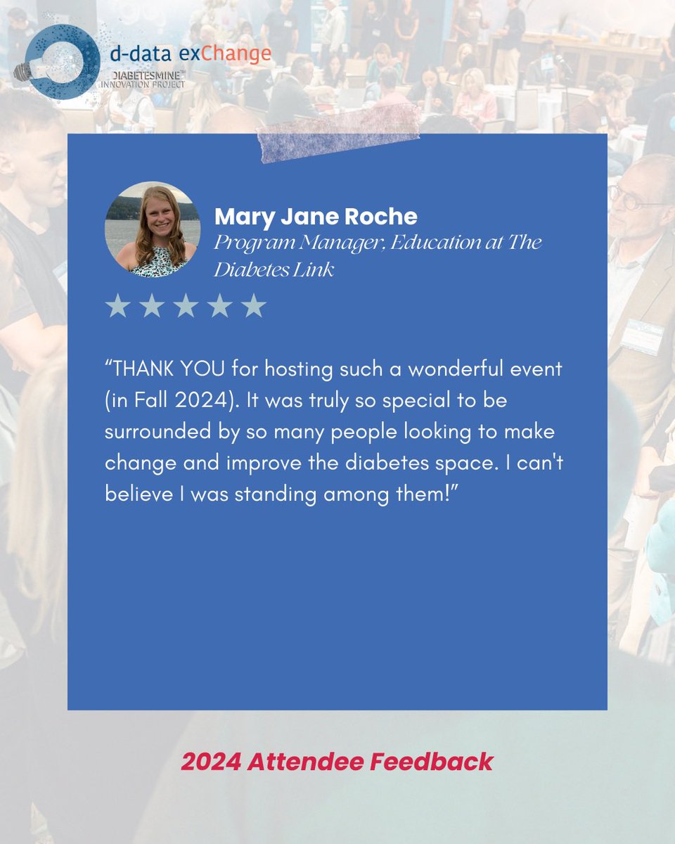 DData_Diabetes's tweet image. Spotlighting more love from #DData2024! 💬

Ready to join us for #DData2025 in Chicago this June? Request your invite: info@diabetesmine.com

#DData
#T1D
#T2D
#WeAreNotWaiting
#medtech
#diabetes
#innovation
#DOC
#gbDOC
#deDOC