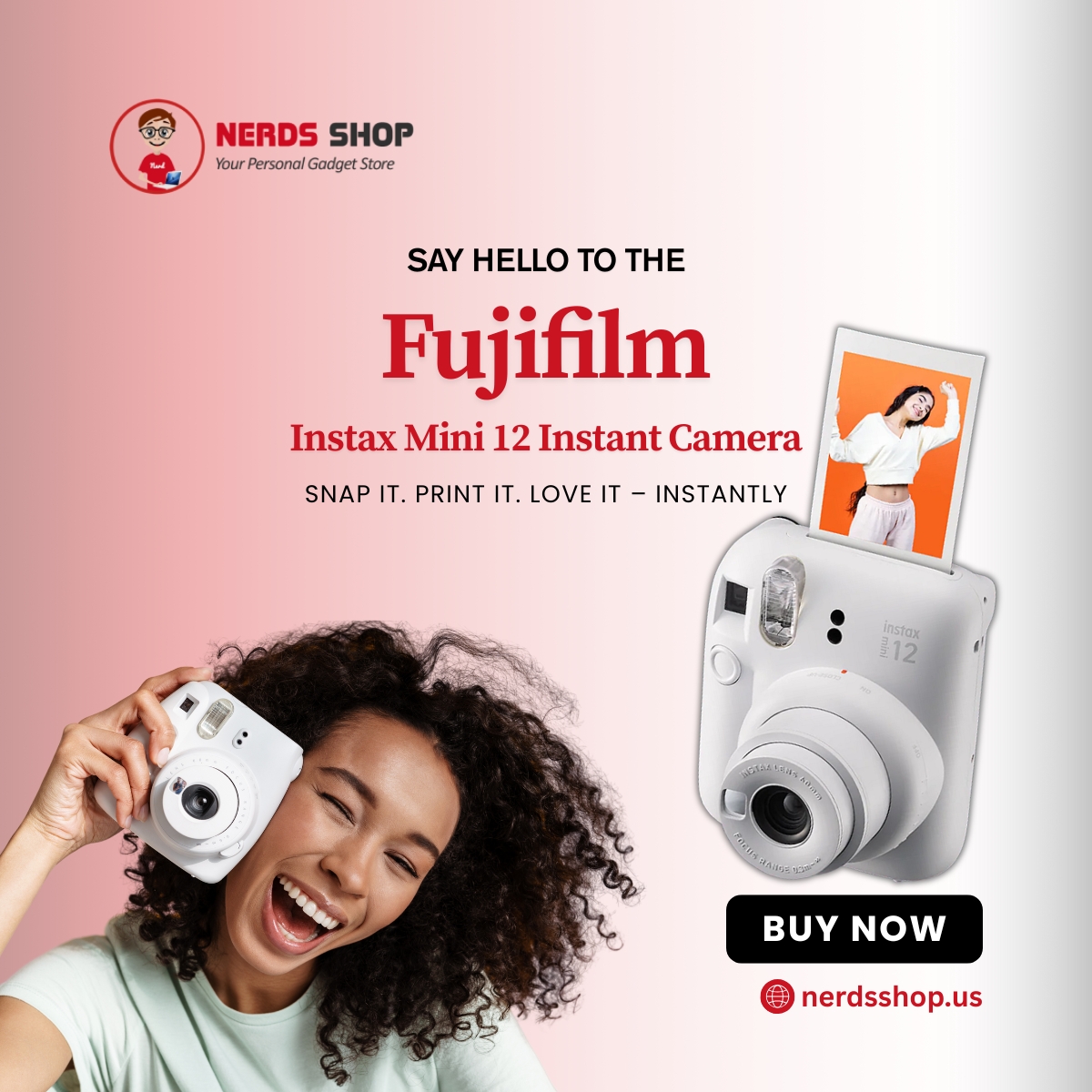 nerdsshop's tweet image. Meet your new favorite memory maker 
The Fujifilm Instax Mini 12 brings your snapshots to life in seconds.
Stylish, compact, and ready for every moment.

🛒Shop now at nerdsshop.us

#nerdsshop #fujifilmmini12 #instantprints #snaphappylife #minicammagic #captureinstant
