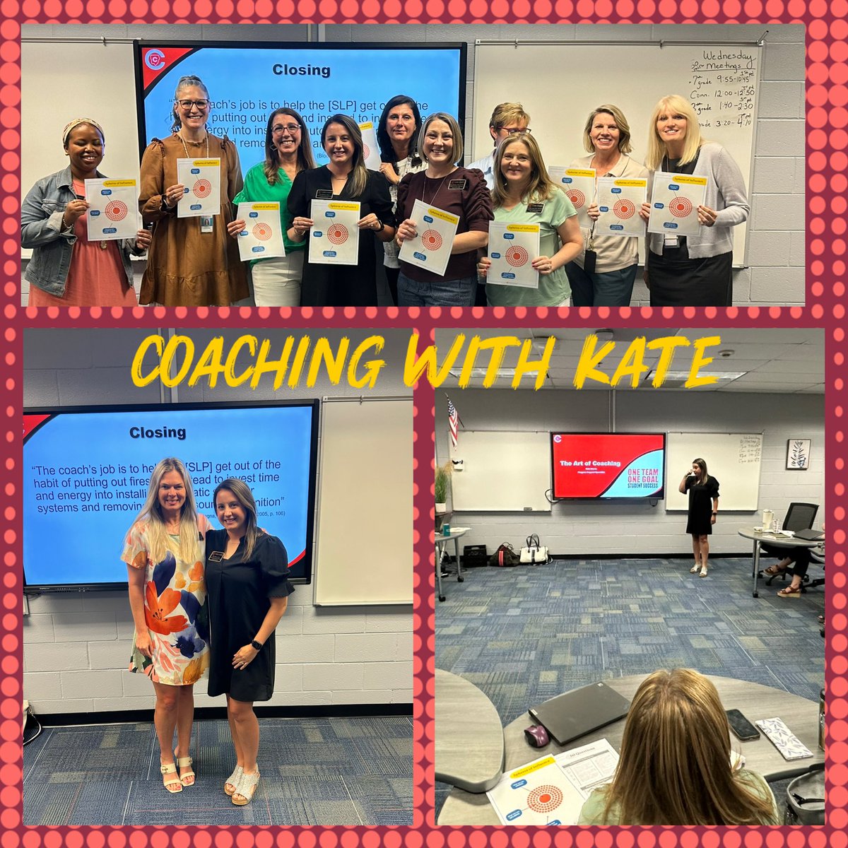 Thank you Kate Morris for coaching our speech program specialist today! #EMPOWER