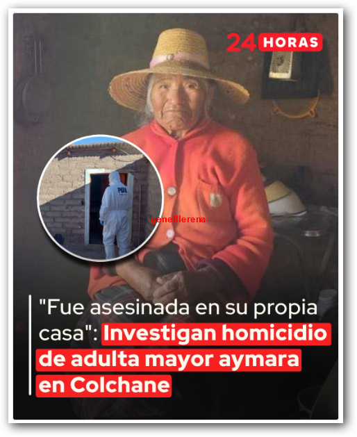 QEPD sra. Maximiliana AMARO.

*Imagina sobrevivir 85 años por tus medios, en una zona inhóspita a casi 4000 m de altura, para q te asesine un veneko q entró ilegal pq unas mierdas izquierdistas y demás corruptos en el ESTADO mantengan la República con las patas abiertas.