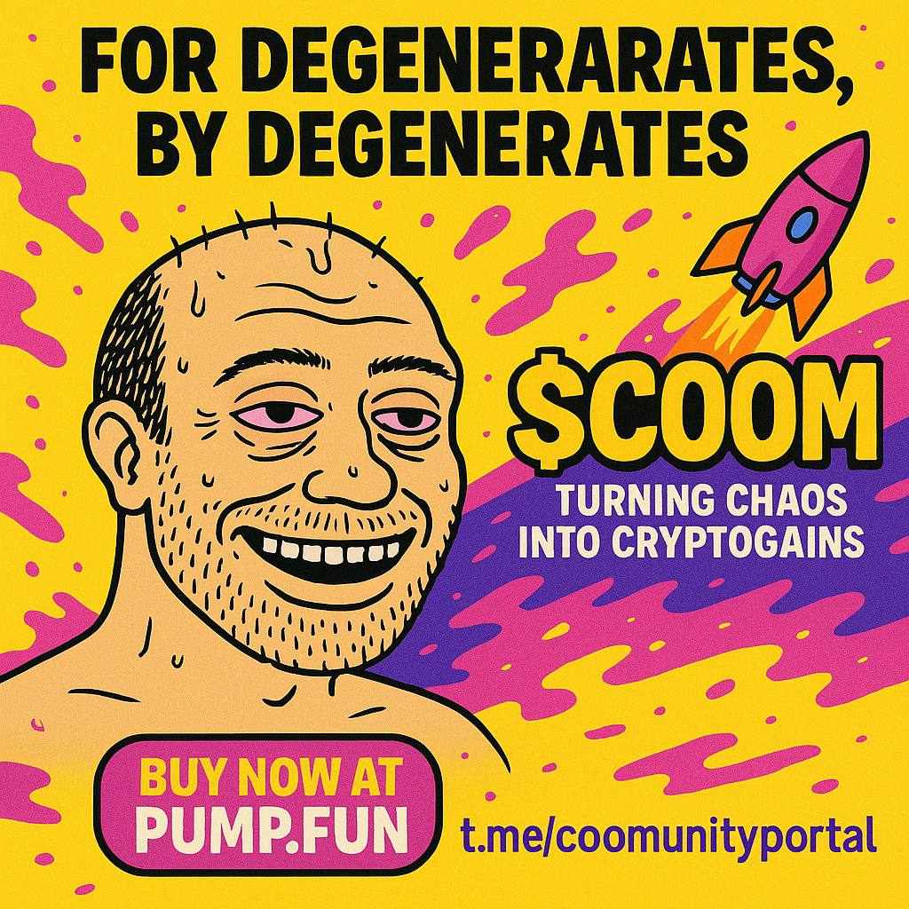 CoomerCoinX's tweet photo. 💦 $COOM is now live on Dexscreener! Track the urge. Watch the pump. Ape responsibly. 📈 [https://t.co/hpB6HxiFKq] https://t.co/KOJOa7tyhS
