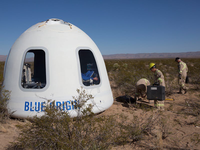 Andercot's tweet image. Can any space nerds help me understand how the Blue Origin capsule came back down without any re-entry burns?
Was this a trajectory thing or some kind of superior material used?
Falcon crew capsule for comparison