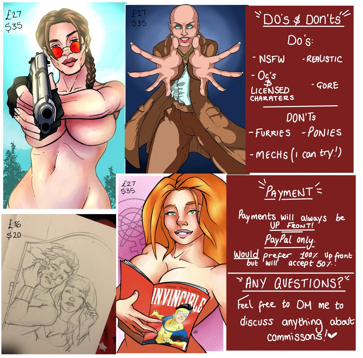TeaDrinkerArt's tweet image. The updated commission sheet for 2025 that isn't 4 months late
Feel free to DM me if you have any questions :)
RTs are very appreciated &lt;£