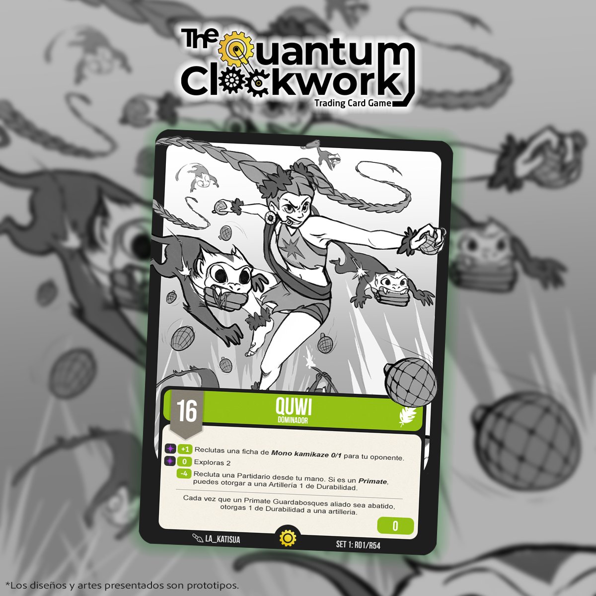 PlayTQC's tweet photo. 📌 Presentación de carta. 
Hoy traemos a "QUWI", Dominador de los Guardabosques y aprovechamos para mostrarles el nuevo diseño de los prototipos de cartas.
Quwi tiene un pasado turbio, y por cosas del destino, terminó en el bosque.
 Arte: La_Katisua  #tcg #newtcg #cardgame https://t.co/yo3qfwsjtG