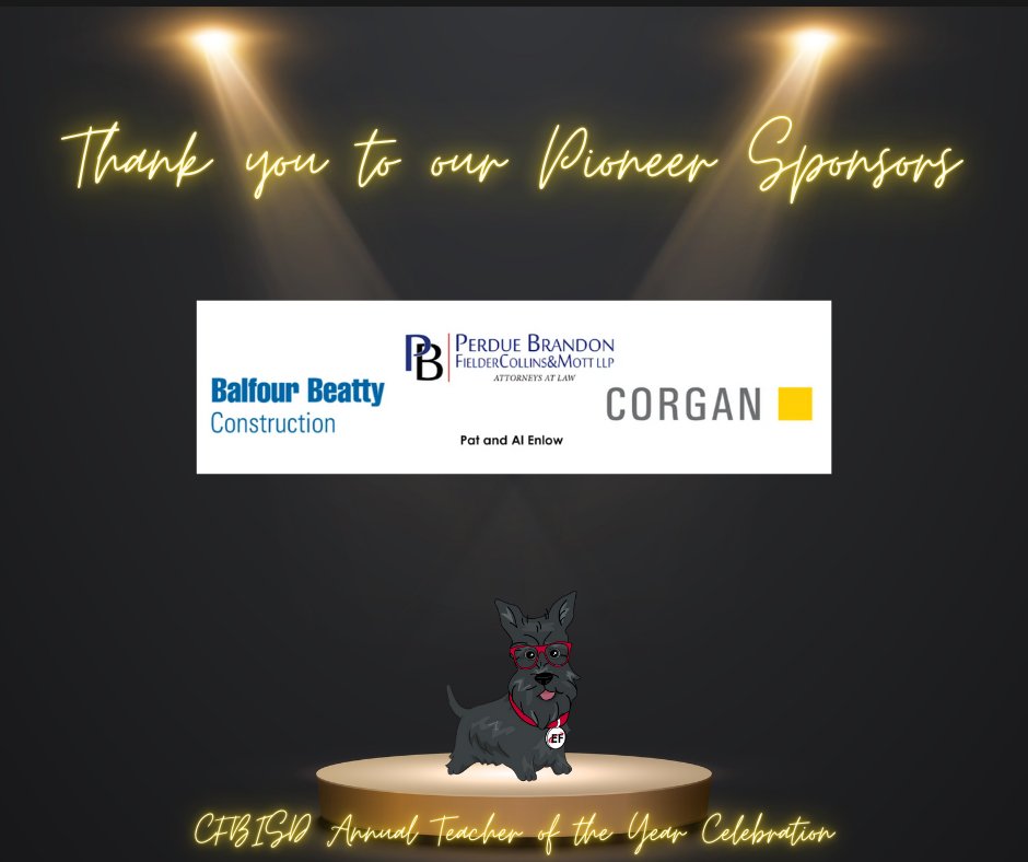 CFBEducationalFoundation (@cfbisdef) on Twitter photo 🎉 We’re just two days away from our biggest night of the year — the CFBISD's Annual Teacher of the Year Celebration! This evening is about honoring the incredible educators who make a difference in students’ lives!.  Huge thanks to our generous sponsors cfbisd.edu/community/educ… 🎉 We’re just two days away from our biggest night of the year — the CFBISD's Annual Teacher of the Year Celebration! This evening is about honoring the incredible educators who make a difference in students’ lives!.  Huge thanks to our generous sponsors cfbisd.edu/community/educ…