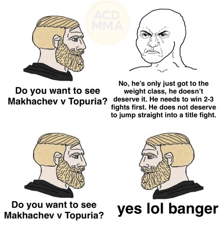 there are basically two types of MMA fans at the moment: