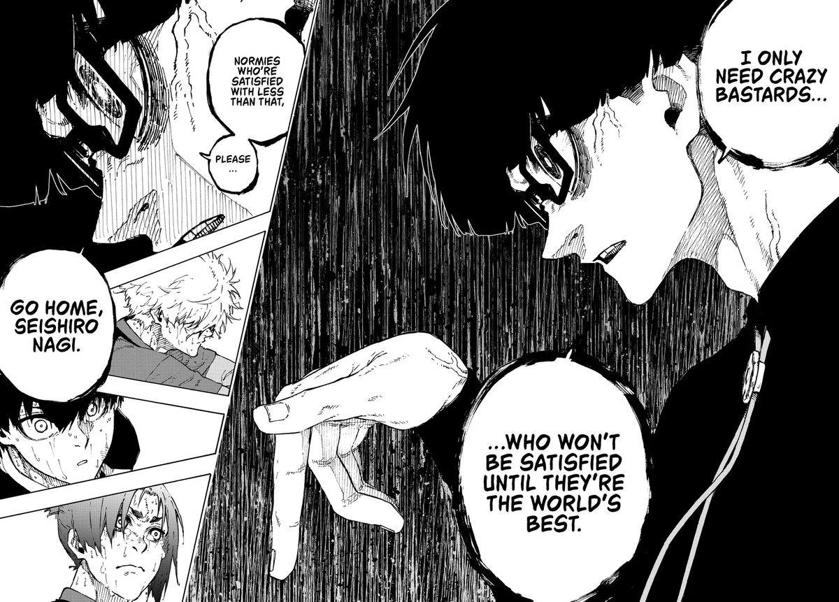 NAGI FANS IN THE MUD, BRO GOT CALLED A NORMIE 

Blue lock so unhinged 🤣