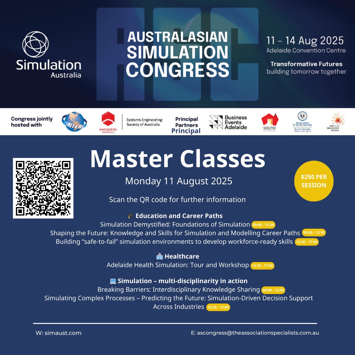 or discover future transformations, these Master Classes are the perfect opportunity. 

Don't miss out on this chance to innovate, learn, and grow!

🔗 Learn More: simaust.com/australasian-s…

#SimCongress25