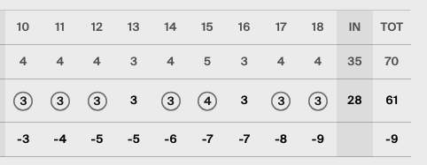 when you accidentally call her "Viktor Hovland's back nine during the final round of the 2023 BMW Championship" instead of perfect