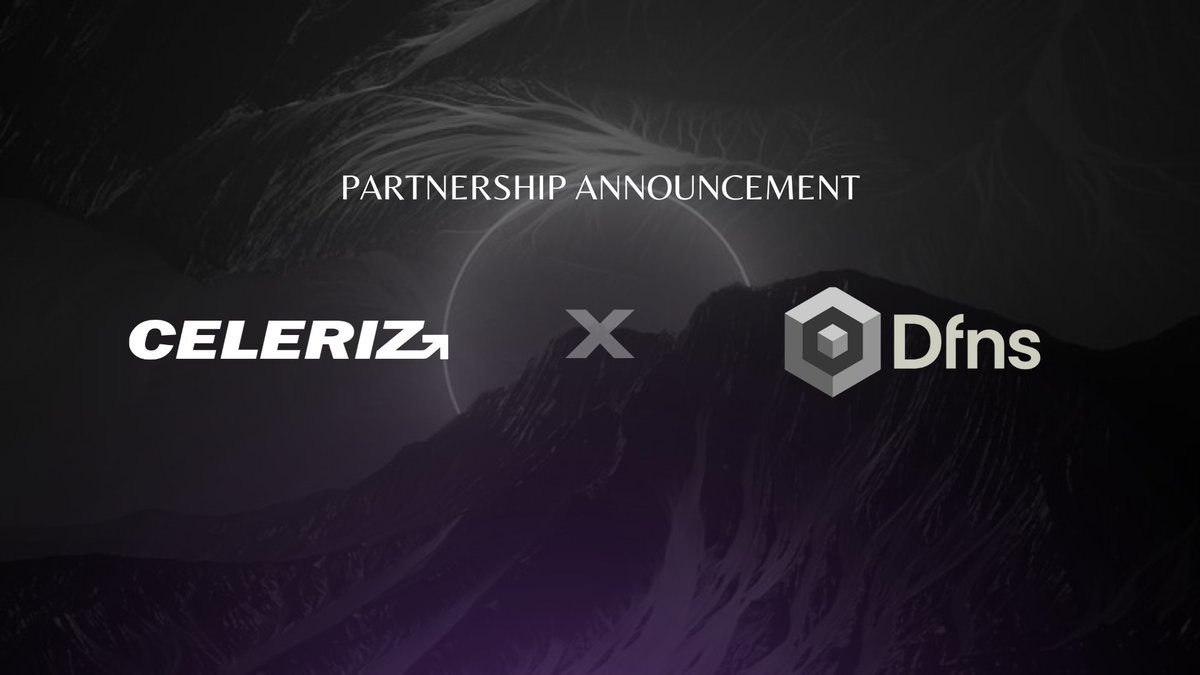 celerizhq's tweet image. @celerizhq x @dfnsHQ
Scalable. Secure. Compliant.
DFNS is now powering keyless, wallet infra for Celeriz users across the globe.
Your assets. Fortified.
#Celeriz #DFNS #CryptoInfra #MPC