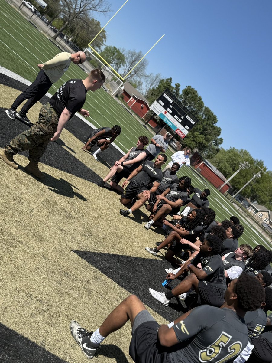 The Raider Brotherhood leveled up today! A new chapter began—one built on trust, teamwork, and unshakable character.

Today, we were honored to be led and challenged by United States Marine Corps Sergeant Dylan Stegall. Thank you Sergeant Dylan Stegall for bringing the heat and
