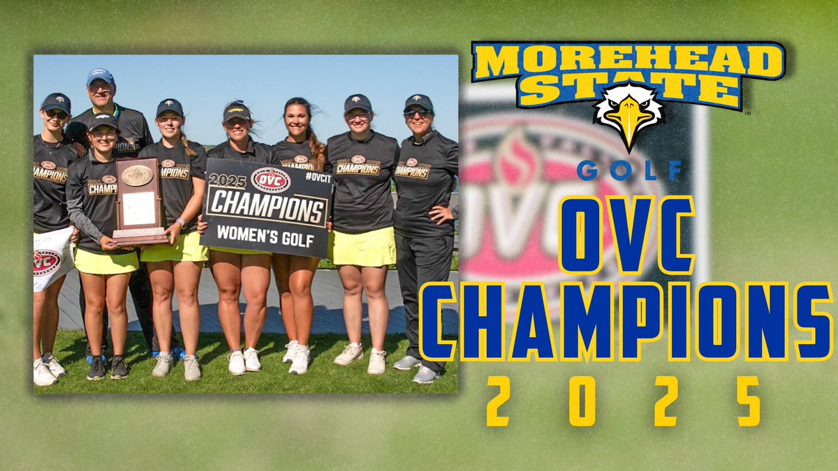 .<a href="/MSUEaglesWGolf/">MSU Women's Golf</a> leads wire to wire to win 2025 <a href="/OVCSports/">Ohio Valley Conference</a> Championship!

Tuva Marie Isebakke earns medalist honors and OVC Player of the Year. Stephanie Barker voted OVC Coach of the Year!

Story: tinyurl.com/mpe7kn99 

#SoarHigher #SkoEags