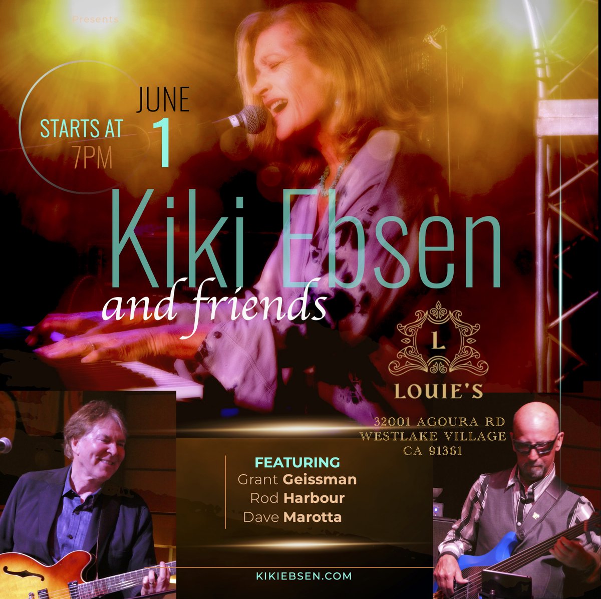 Kiki Ebsen and friends at Louie's in Westlake Village on June 1st - mailchi.mp/6383985a6f8f/k…