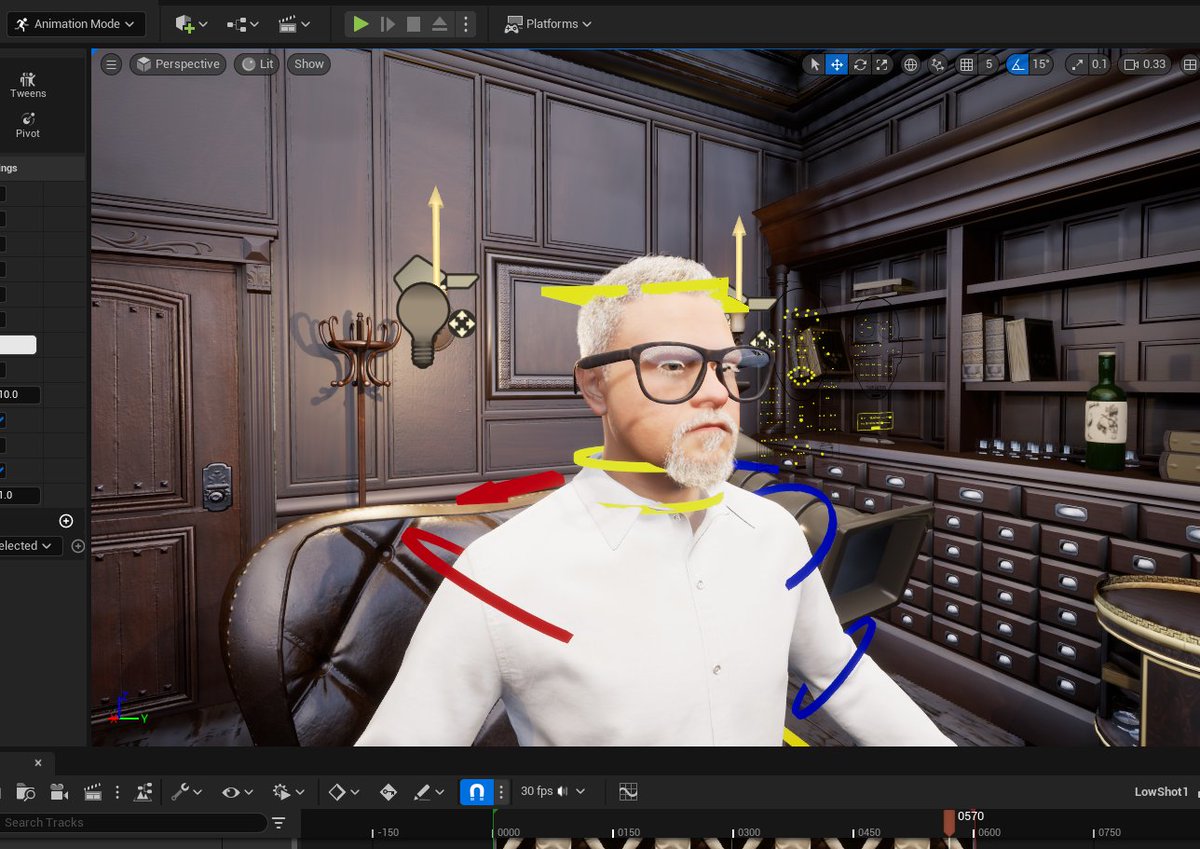 I thought this MetaHuman I created looked a bit like KFC's Colonel Sanders.  #UnrealEngine5 #animation #twitchstreamer