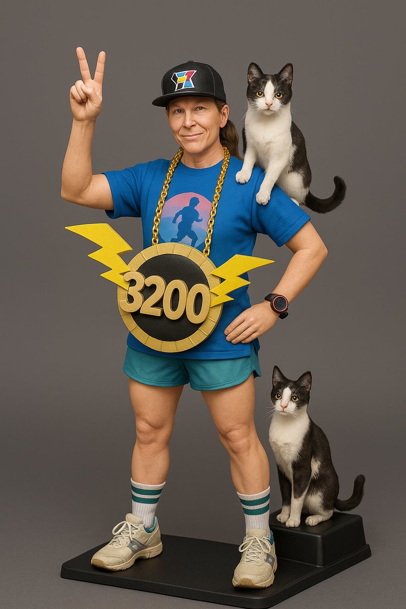 SkiRunLift's tweet image. I think my action figure is close.. I had it include my cat, and I got twin cats 😻😹 too much muscle as well.
My gold chain!! 💚 the best, I wish mine looked like that. 

My loml said, "You look like a man." I agree. 🤦🏼‍♀️🤣🤣
#actionfigure #ImALady