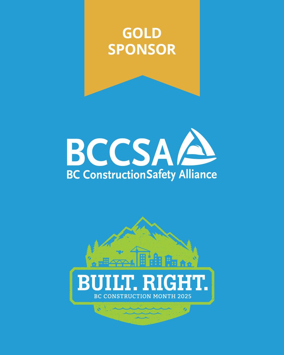 Shoutout to our Gold Sponsor, BCCSA!
Your partnership helps us honor the hardworking builders and tradespeople who shape BC’s communities during #BCConstructionMonth.

Thank you for helping us make this celebration one to remember! 🎉

#ConstructionMonth2025 #BuiltRight