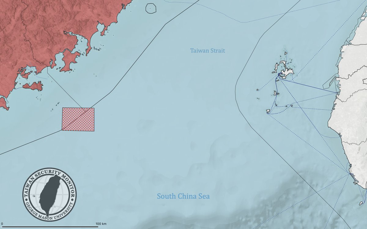 The PRC's Maritime Safety Administration has posted a navigation warning for live-fire activity east of Shantou near the Taiwan Strait. 

This warning is in effect from 0800 to 1800 April 16th-18th. The prohibited entry area is visualized below.