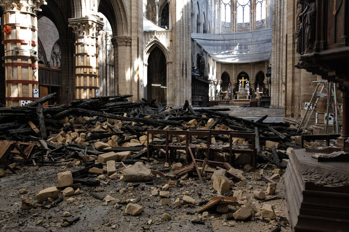 archaeologymag's tweet image. #OTD in 2019, France's historic Notre-Dame de Paris went up in flames during a restoration effort and much of it was destroyed. Read about how the unexpected disaster offered archaeologists an unprecedented look at the 800-year-old structure's past:

archaeology.org/issues/march-a…