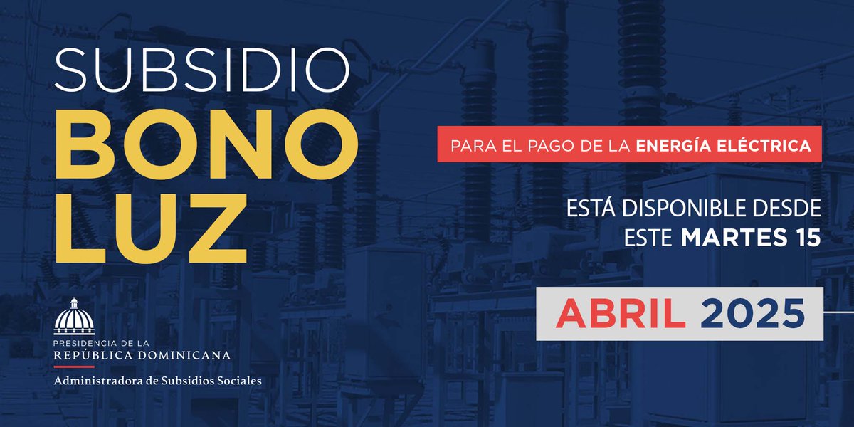 AdessRD's tweet photo. #AdessInforma a las personas beneficiarias de los programas de los Incentivos, Suplemento Alimenticio, #CONAPE y Incentivo a la Educación Superior (#IES), están disponibles para sus consumos los fondos a partir de este martes 15 de abril
del 2025. https://t.co/cEA9hDgMRP
