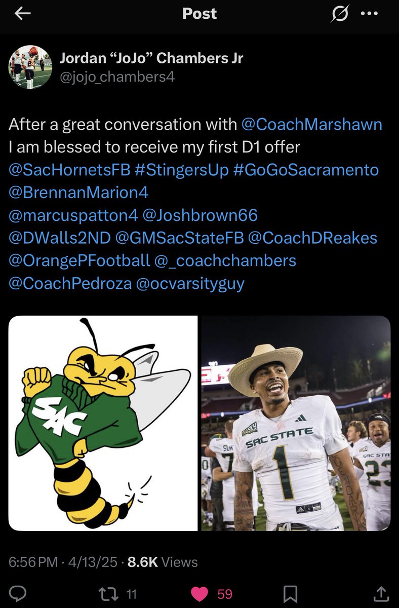 Coach Jordan Chambers tweet media