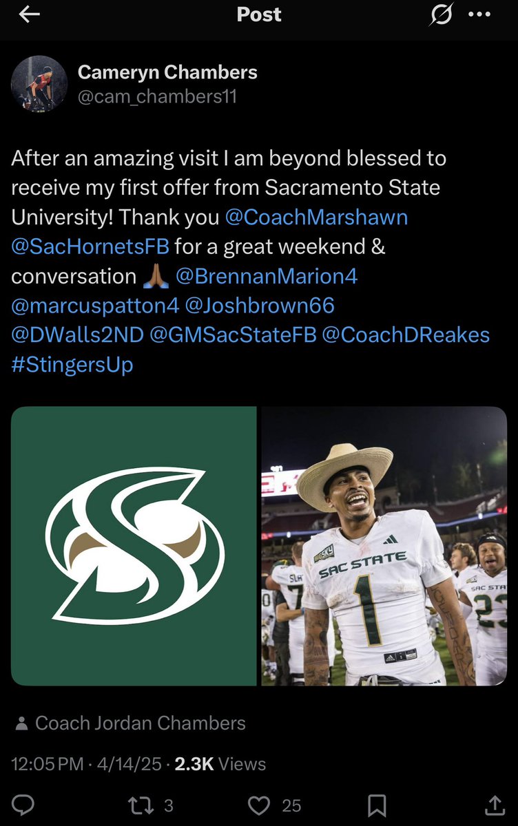 Coach Jordan Chambers tweet media