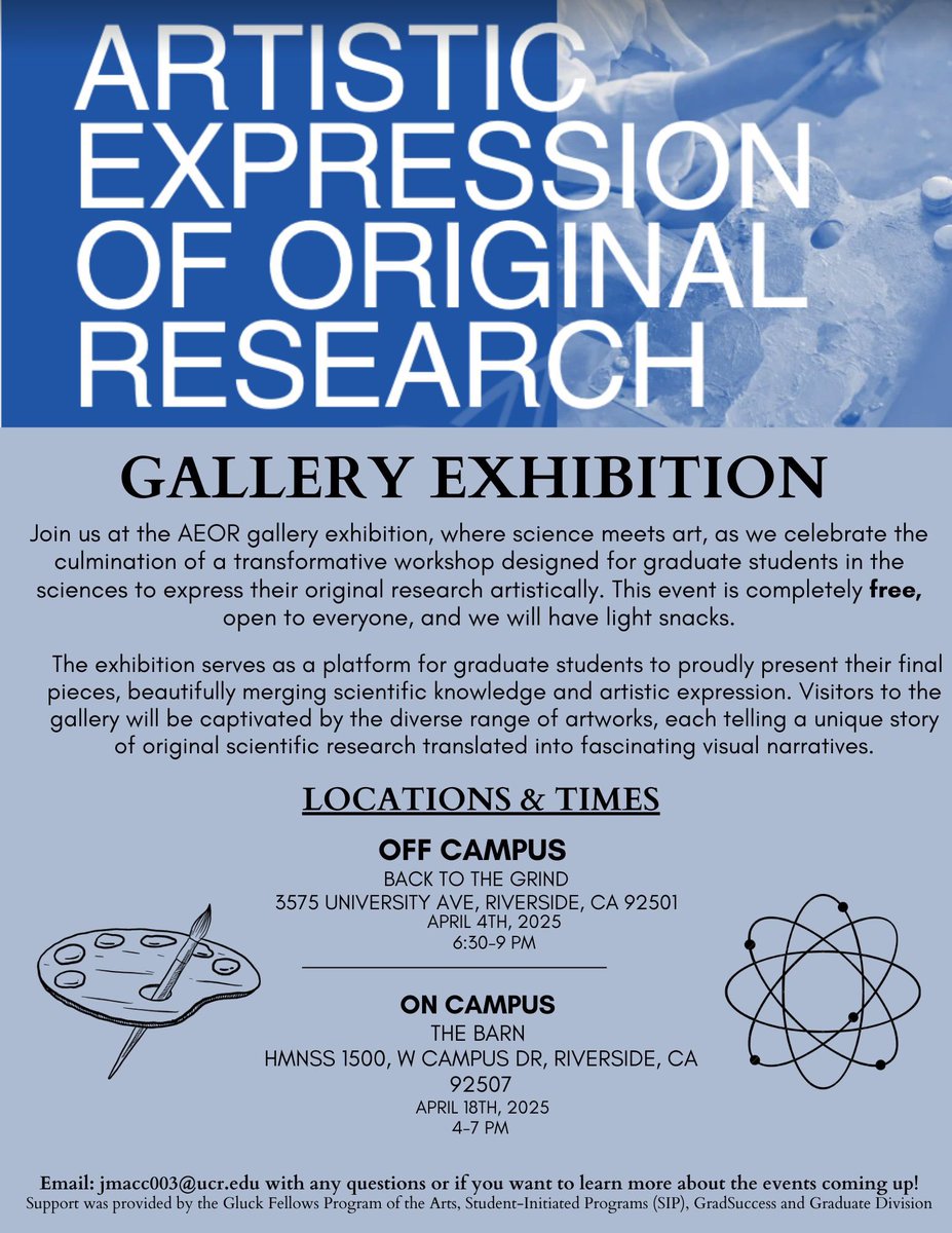 Last showing of our Science-Art exhibition this Friday at the Barn 4-7 pm