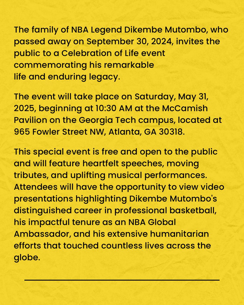 Dikembe Mutombo tweet media