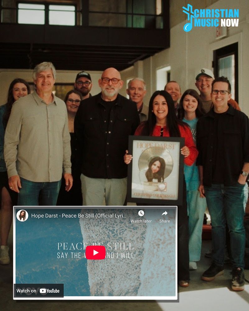 Worship leader, songwriter, and artist @HopeDarst has received her first RIAA Gold Certification for her Top 5 radio hit and GMA Dove Award-nominated song, 'Peace Be Still.'  Learn more + watch the lyric video HERE: buff.ly/XxG00Wv