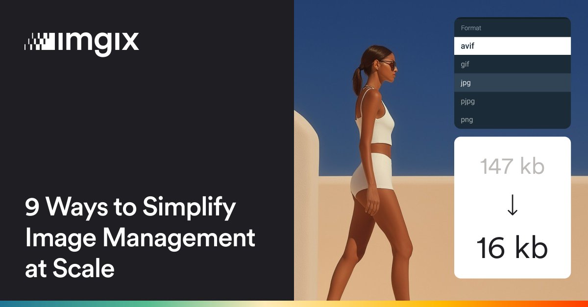 imgix's tweet image. Are your image workflows silently slowing down your team? 🐢

There’s a better approach – one that prioritizes agility, quality, and speed without the operational chaos.

Read about it here: imgix.link/44qjVQn

#DigitalExperience #ImageManagement #CreativeWorkflows