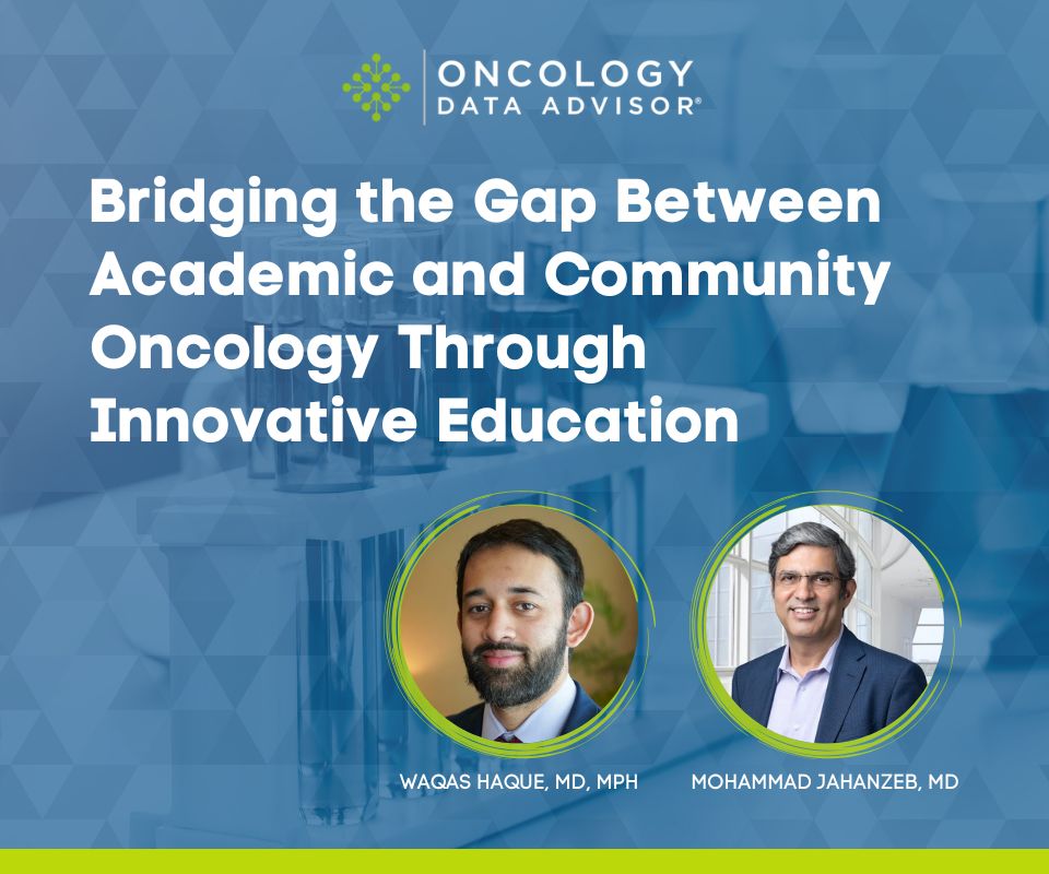Oncology Data Advisor (@oncdata) on Twitter photo How do we bridge the gap between community and academic #oncology #education? @Precisca, a virtual expert tumor panel for second opinions, is helping fill this gap. <a href="/OncDocMJ/">Mohammad Jahanzeb</a>, co-founder, discusses PrecisCa's impact in advancing oncology care.
Watch here! youtu.be/Wneax15Xlj0 How do we bridge the gap between community and academic #oncology #education? @Precisca, a virtual expert tumor panel for second opinions, is helping fill this gap. <a href="/OncDocMJ/">Mohammad Jahanzeb</a>, co-founder, discusses PrecisCa's impact in advancing oncology care.
Watch here! youtu.be/Wneax15Xlj0