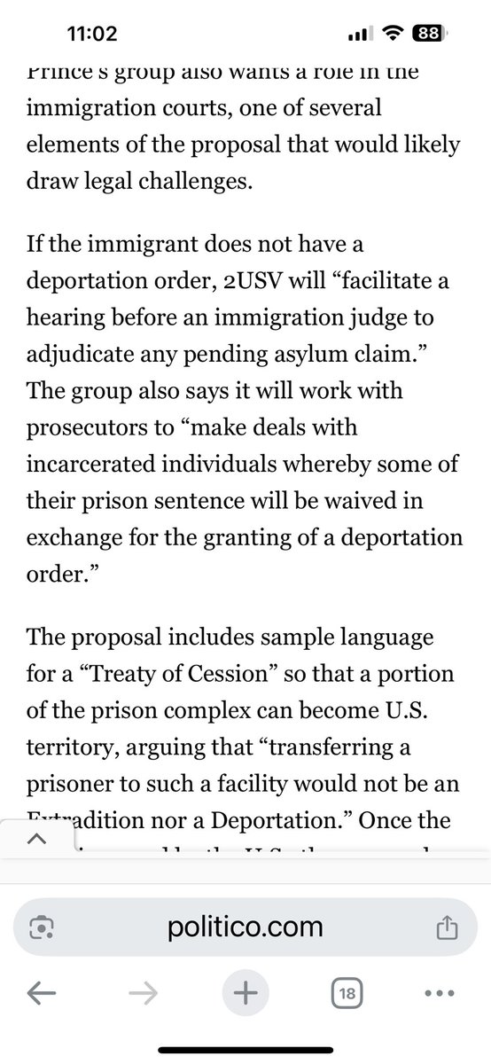 LongAsUCan2's tweet photo. @dianesbaker1 Prince’s 2USV wants to turn the El Salvador prison into another Gitmo so kidnapping people seen as ‘troublesome’ can be abducted &amp; removed to “US territory”…loosely speaking. 

As usual- making the illegal legal is what Trump donors are all about.

https://t.co/B5yUi1e2g0 https://t.co/fz6uT8sukT
