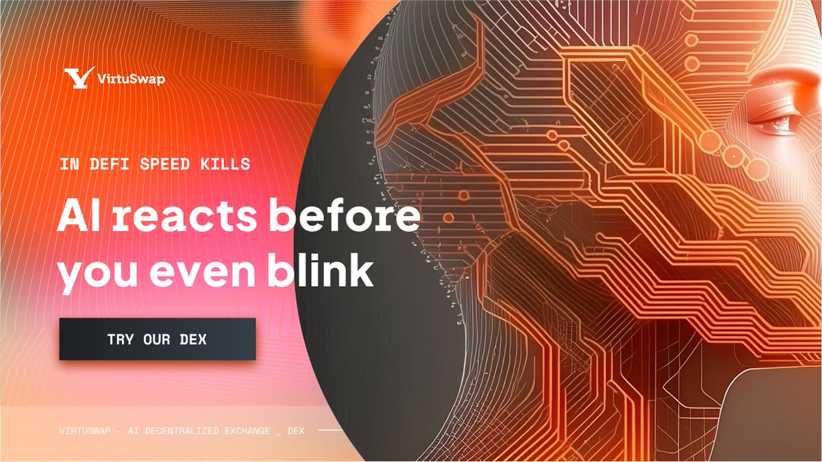 In DeFi, speed kills. AI reacts before you even blink. ⚡️

By the time you adjust your strategy, the opportunity's already gone.

That’s where VirtuSwap’s Minerva AI steps in. 👇🏻

🔸 It watches the market 24/7
🔸 Predicts flow
🔸 Moves liquidity before price impact happens

No