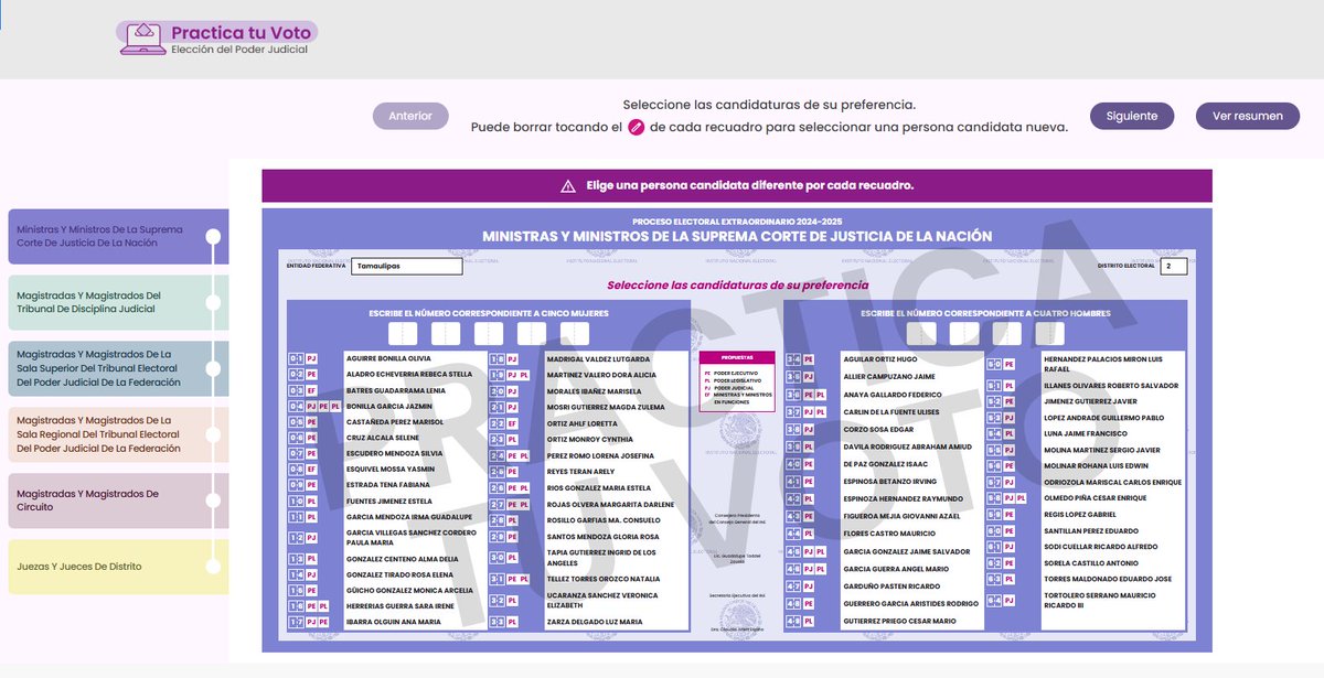 Ya se viene el simulador de votación 👇
#ElecciónJudicial