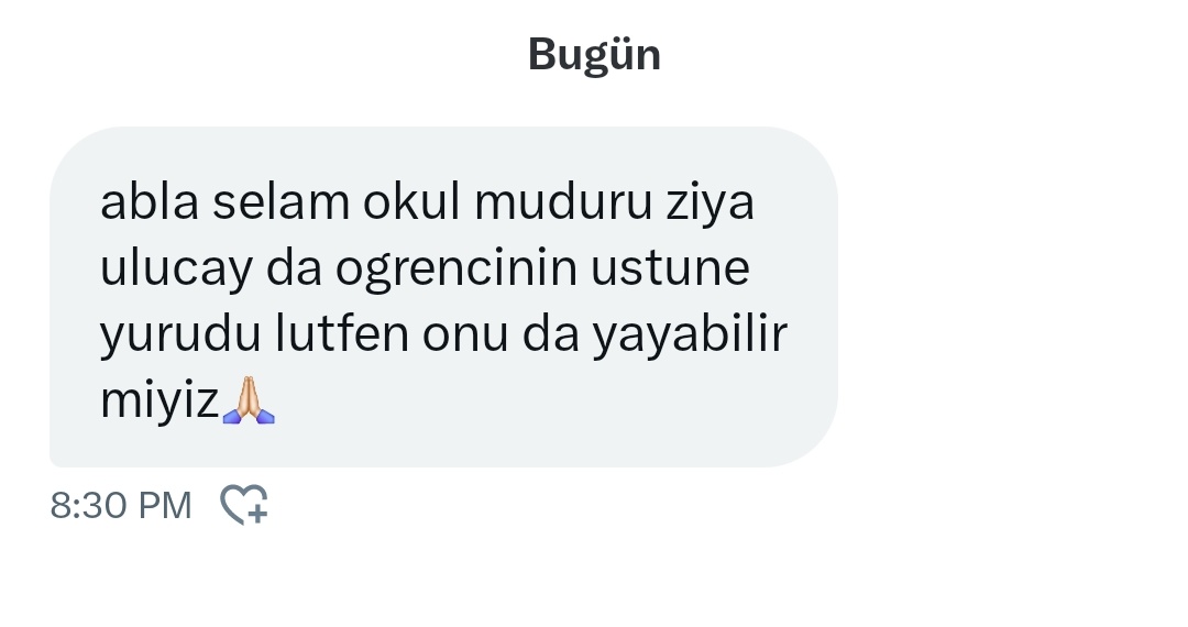 Öğrenciler müdür Ziya Uluçay'ın da öğrencinin üzerine yürüdüğünü ifade ediyor.