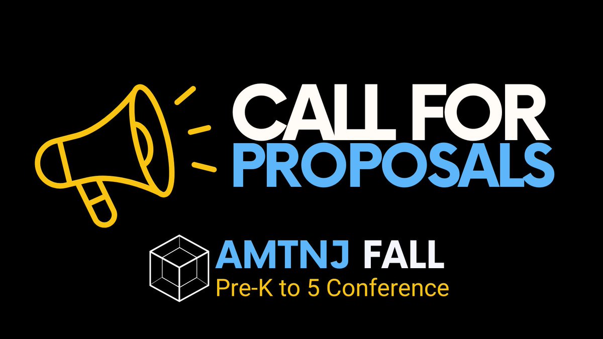 📣 Call for Proposals! #AMTNJFall25: Beyond Answers: Building Curious and Courageous Math Classrooms. 
New and experienced presenters are encouraged to submit proposals at amtnj.org for the PreK–5 math conf, Nov 14 at Brookdale by  5/7!
#LearnwithAMTNJ #AMTNJFall25