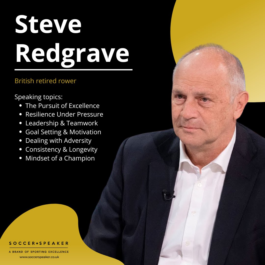 🏅 Need a speaker who truly inspires?

Book Sir Steve Redgrave — 5x Olympic golds, legendary grit, and powerful lessons on leadership, resilience, and winning. Perfect for corporate events that want real impact.

Contact us for more info.

#MotivationalSpeaker #OlympicLegend