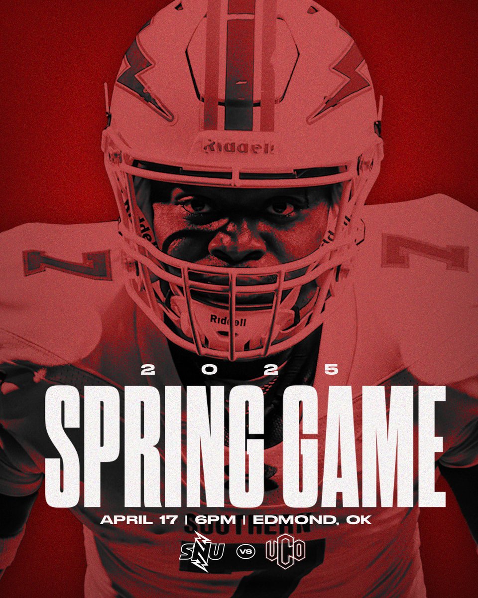 SNU Athletics (@snuathletics) on Twitter photo ๐๐ฉ๐ซ๐ข๐ง๐ ๐๐๐ฅ๐ฅ ๐
We are set to take on UCO this Thursday night for our Spring Game! Come on out to Edmond to get a glimpse of our 2025 squad!
#BoltsUpโก๏ธ| <a href="/SNUFootball/">SNU Football</a> ๐๐ฉ๐ซ๐ข๐ง๐ ๐๐๐ฅ๐ฅ ๐
We are set to take on UCO this Thursday night for our Spring Game! Come on out to Edmond to get a glimpse of our 2025 squad!
#BoltsUpโก๏ธ| <a href="/SNUFootball/">SNU Football</a>