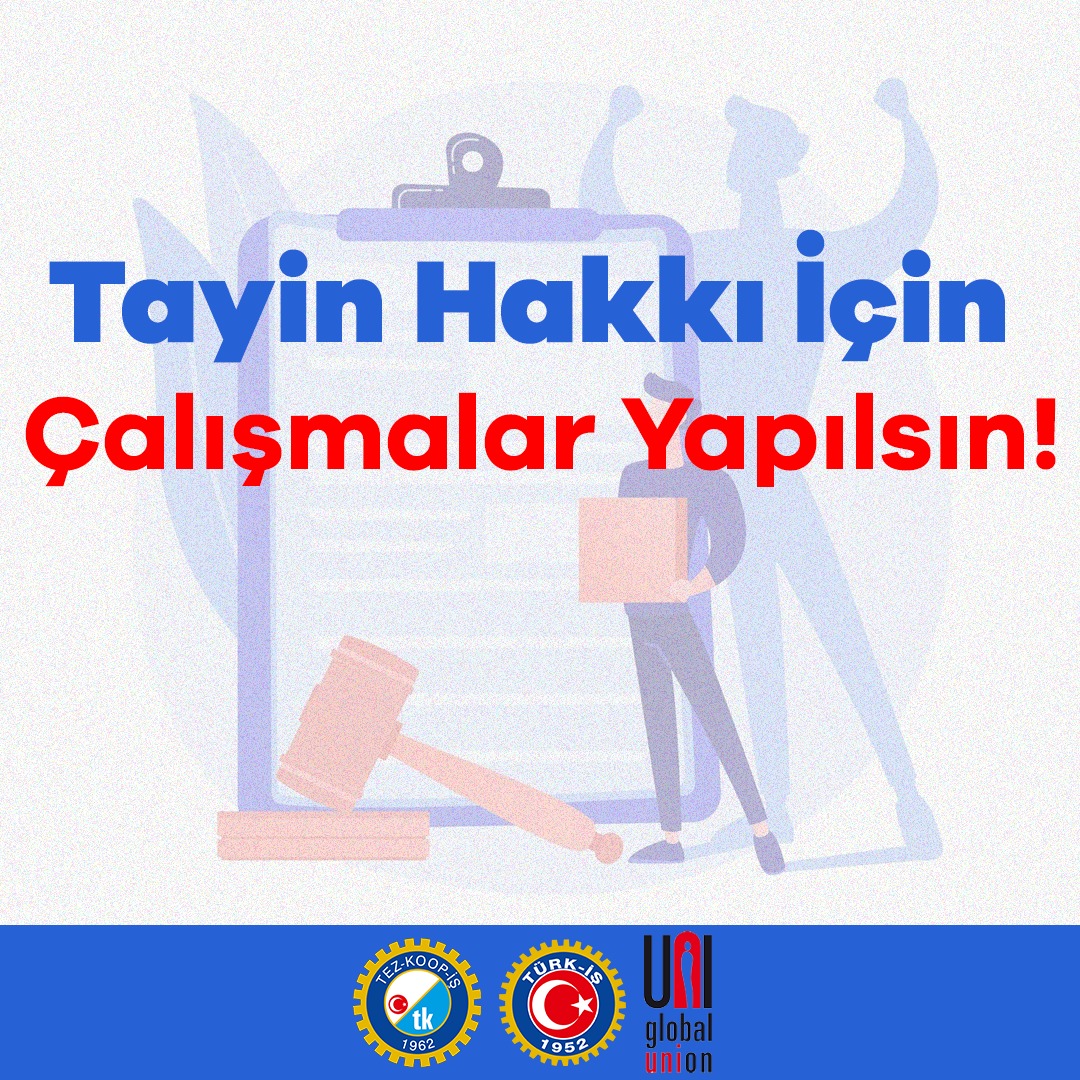 Tayin Hakkı İçin Çalışmalar Yapılsın!

#KamudaSonSözİşçide #KamuÇerçeveProtokolü