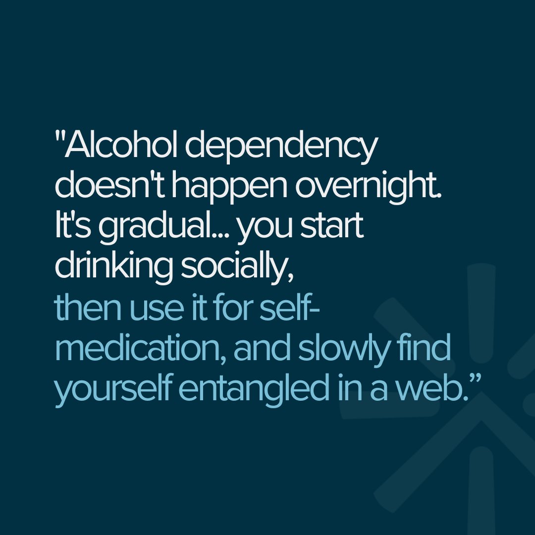 Alcohol dependency can start small. 

What begins as social drinking can slowly turn into a way to cope with stress. Self-awareness and support are key to overcoming challenges. #alcoholawarenessmonth

Read the full story here: bit.ly/3U7iQrn