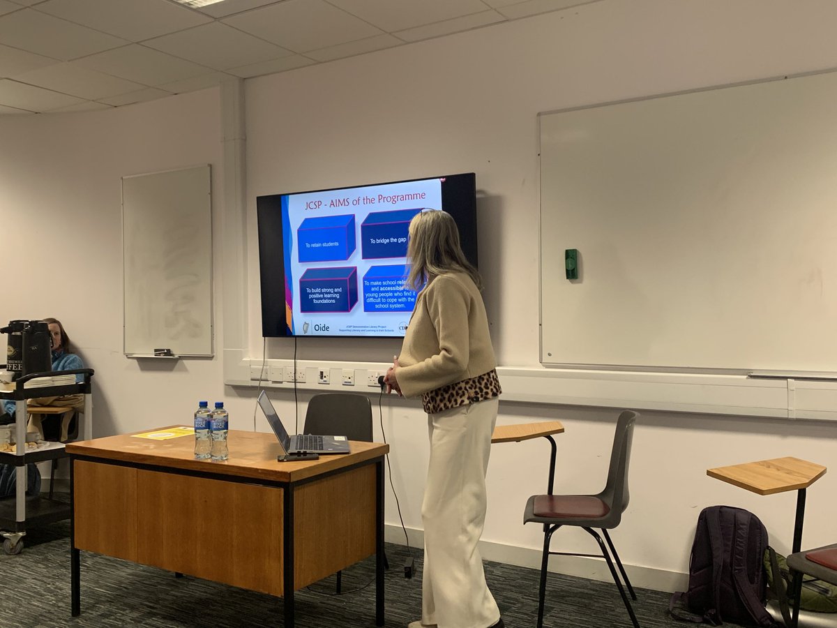 Dr Jennifer Mooney (@mooneyjennifer1) on Twitter photo Great talks on career paths after the MA in Children’s & YA Lit-the arts, research, libraries & more!
Thanks, MA graduate <a href="/KidsBooksIrel/">Children's Books Ireland</a> Publication Officer Ruth Concannon, PhD student <a href="/NDLaetitia/">Laëtitia Nebot-Deneuville</a>, Louise Tobin <a href="/CoolockLibrary/">Coolock Library</a>, Kathleen Moran <a href="/jcsplibraries/">JCSP Library Project</a> & <a href="/NeasaMcHale/">Neasa McHale</a> 👏 Great talks on career paths after the MA in Children’s & YA Lit-the arts, research, libraries & more!
Thanks, MA graduate <a href="/KidsBooksIrel/">Children's Books Ireland</a> Publication Officer Ruth Concannon, PhD student <a href="/NDLaetitia/">Laëtitia Nebot-Deneuville</a>, Louise Tobin <a href="/CoolockLibrary/">Coolock Library</a>, Kathleen Moran <a href="/jcsplibraries/">JCSP Library Project</a> & <a href="/NeasaMcHale/">Neasa McHale</a> 👏
