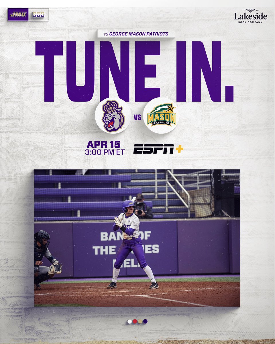 HELLOOOO DUKES‼️We have an amazing game lined up today for <a href="/JMUSoftball/">JMU Softball</a>, we can’t wait to see you at 3PM on ESPN+